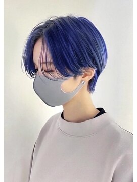 ダブルトーキョー シブヤ(W-TOKYO SHIBUYA) 【ハンサムショート】ブルーカラー