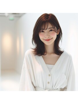 ヘアーズ ベリー あびこ店(hairs BERRY) ★小顔カット大人かわいいシースルーバング結べるボブこなれヘア