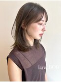 アンニュイ結べるレイヤーボブ　後毛カット外はね韓国　表参道