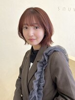 スニュウ(snuw)&nbsp;【snuw_ayano】ボブ/オレンジブラウン/春夏カラー