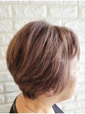50代60代70代×ショートレイヤー×イノアカラー×ハイライト