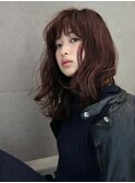 ■重め無造作パーマの小顔クールミディM.SLASH自由が丘19-2