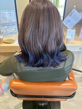 リモア(limore) 裾カラー/ネイビー/棚澤なつみ