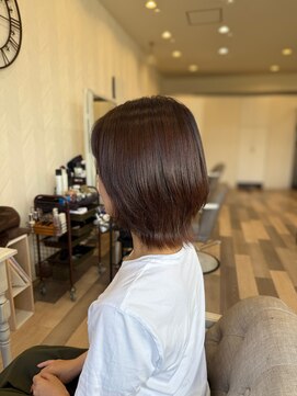 イースタイルコムズヘア 柳通り店(e-style com's hair) ミニウルフ　40代、50代