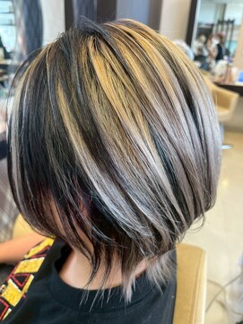 ヘアショップエヌアンドエー 久喜 栗橋店(hairshop N&A) 大胆なカラーで私だけの個性を解き放つ◎コントラストハイライト