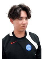 ルックグッドストア タカラヅカ(LOOK GOOD STORE TAKARAZUKA)&nbsp;メンズカット刈り上げセンターパートサーフカール1006