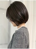 ショートボブ/大人ボブ/ダークグレー【大阪/梅田/茶屋町/中崎町