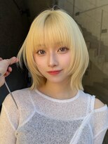 メゾンアクア 表参道(Maison ACQUA) 切りっぱなしボブナチュラルボブミディアム前髪縮毛矯正表参道