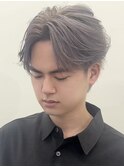 フェザーショート/フェザーパーマ/ラウンドマッシュ/シルバー