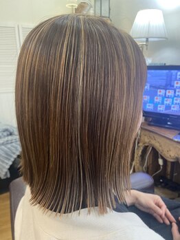 アンティカ(Amtiqua)の写真/【大人の白髪ぼかし】大人の透明感カラー+カット　