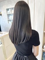 キャアリー(Caary)&nbsp;福山市Caaryサラツヤうるロング髪質改善ストレート黒髪暗髪ヘア