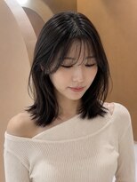 サボ 栄店(sabo) ミルクグレージュ × ミディアムレイヤー