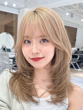 グロウ 恵比寿(grow) ハイライトカラー/ミルクティーベージュ/レイヤーカット