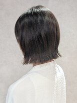 エンクス(enx)&nbsp;ミルクティーブロンド/ダークブルー/デジタルパーマ/鶴ヶ峰HK66