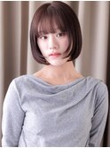 黒髪アッシュシャギーカット大人ショートヘアミニボブ20代30代Z