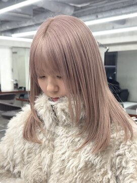 ニコトウキョウ 新宿(nico TOKYO) ダブルカラーミルクティーピンクホワイトパープルハイトーン韓国
