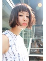 クーエフー(coo et fuu)&nbsp;軽やかなモードボブ♪藤沢　大人ナチュラル束感ダークアッシュ