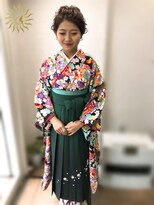 タグマル&nbsp;ざっくり緩めヘアセット☆袴着付け☆