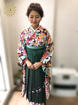 タグマル ざっくり緩めヘアセット☆袴着付け☆