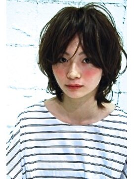 ホラン(HoLan) 【HoLan】ウルフカットxシアーグレージュxラフカール