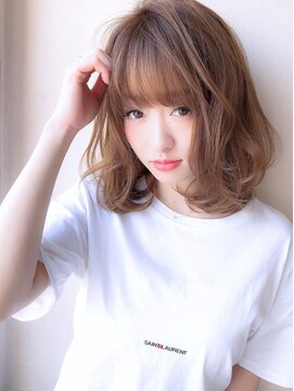 アグ ヘアー クレイン 宮崎店(Agu hair crane) 大人かわいい小顔ミディアム ひし形 ウルフ