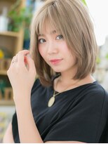 カバーヘア ブリス 上尾西口店(COVER HAIR bliss) ■bliss上尾105-9★■外国人風カラーの前下がり小顔ミディ