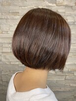 ヘアーチェリーコーク ランプ(HAIR CHERRY COKE Lamp)&nbsp;ミニボブ×コーラルピンク