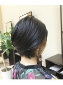 大人女子インナーカラー