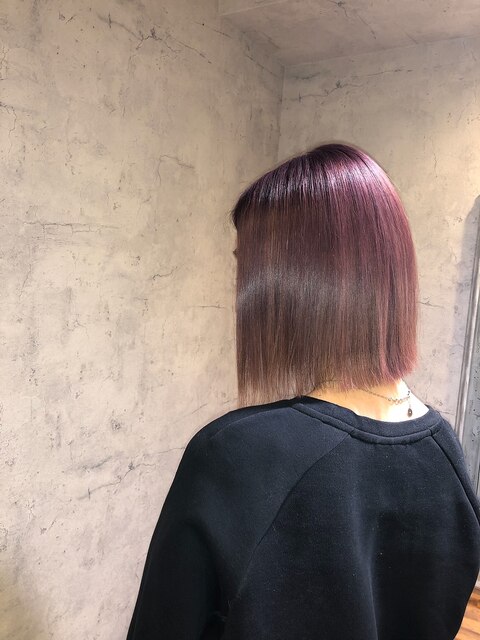 【est 新宿】SLEEK BOB デザインカラー × 美髪 