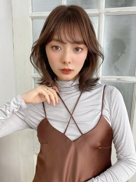 アリュウル 表参道(ALLURE) 韓国風くびれヘア レイヤーカット おくれ毛 オルチャンヘア