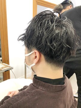 ヘッズ 本八幡店(HEADS) かき上げヘア　ニュアンスマッシュ　サイドパート　韓国マッシュ