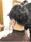 かき上げヘア ニュアンスマッシュ サイドパート 韓国マッシュ