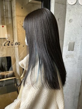 エイム(aim) 地毛風カラー × インナーカラー