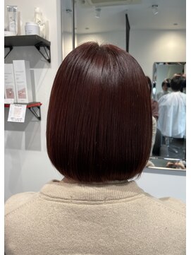 パムス(pams) 【pams】ナチュラルボブ×ピンクブラウン