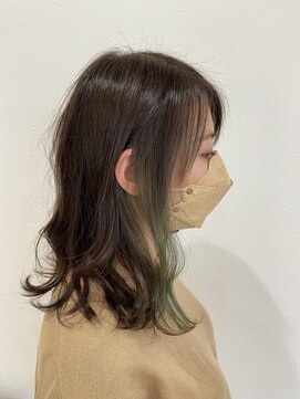 ヘアーロッティ(Hair Lotti) ☆インナーカラー(カーキ)☆