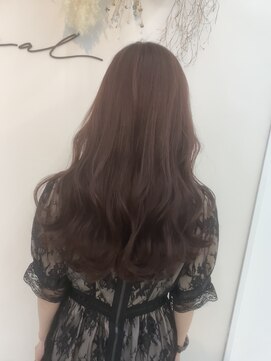 イコール 銀座(equal) 切りっぱなしボブ/エアリーロング/美髪/ピンクブラウン[銀座]