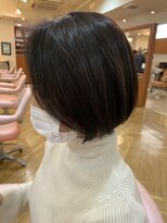 ステラ STELLA 暗めグレージュ/あごラインボブ○