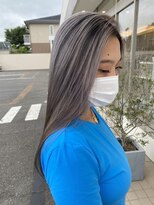 アース コアフュールボーテ 上越店(EARTH coiffure beaute) デザインインナーブリーチハイライトバレイヤージュ