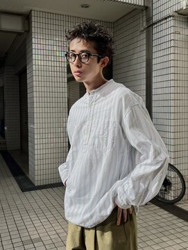 ヒュージ 三軒茶屋(huge) アップバング/束感ショート/ツーブロックマッシュ/コンマヘア