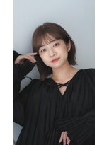 ガーデン オオタカノモリ(garden otakanomori)&nbsp;暗髪透明感×大人ショートボブ×ナチュラルボブ×外ハネボブ