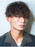 ツーブロック束感流行ツイストスパイラルマッシュ