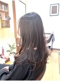 少し動きをプラスしたニュアンスミディアム♪秋のアンバー色