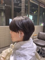アクシー ヘアーアンドメイク(AXY HAIR&MAKE)&nbsp;ニュアンスパーマハンサムショート毛流れパーマ毛流れ縮毛矯正