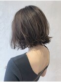 切りっぱなしエアリーボブ