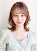 愛されボブウルフセミディ美髪薄めバングサイドバング艶感