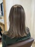 【ハイライト＋オンカラー】　カット＋ハイライト＋オンカラー ￥15400
