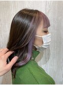 韓国風フェイスフレーミング×パープルガーネット♪
