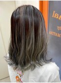 【バレイヤージュシルバーグレージュ】20代30代40代50代