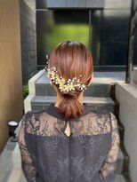 結婚式参列ヘア-アップスタイル-上品なアップスタイル