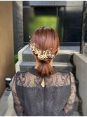 結婚式参列ヘア-アップスタイル-上品なアップスタイル